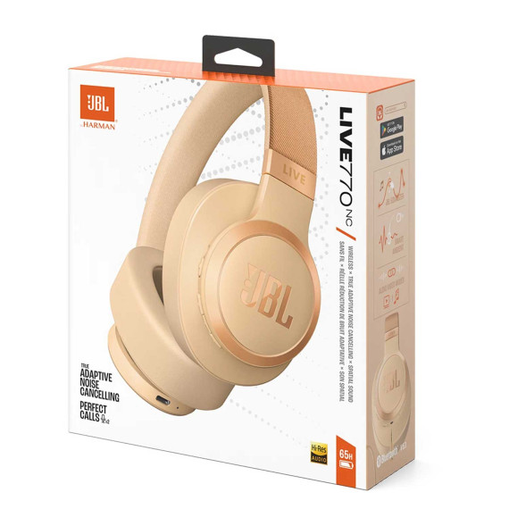 ყურსასმენები JBL LIVE 770 NC (BEIGE)