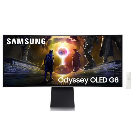 მონიტორი SAMSUNG Odyssey OLED G8 34 UWQHD Curved 175Hz LS34DG852SIXCI