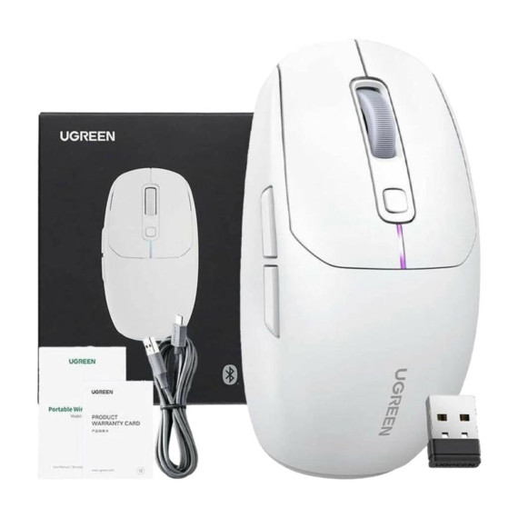 კომპიუტერული მაუსი UGREEN MU103 WL (White)