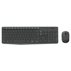 клавиатура LOGITECH MK235 WIRELESS COMBO + MOUSE (GREY)