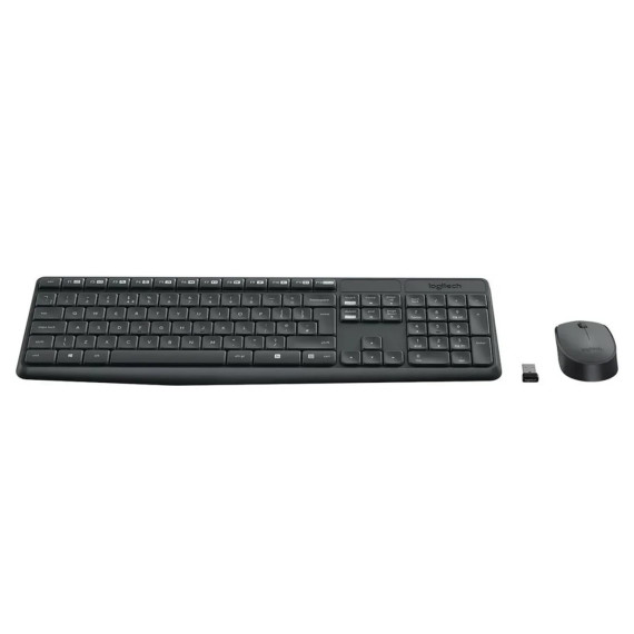 კლავიატურა LOGITECH MK235 WIRELESS COMBO + MOUSE (GREY)