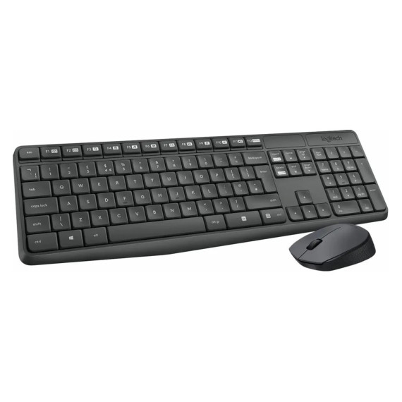 კლავიატურა LOGITECH MK235 WIRELESS COMBO + MOUSE (GREY)