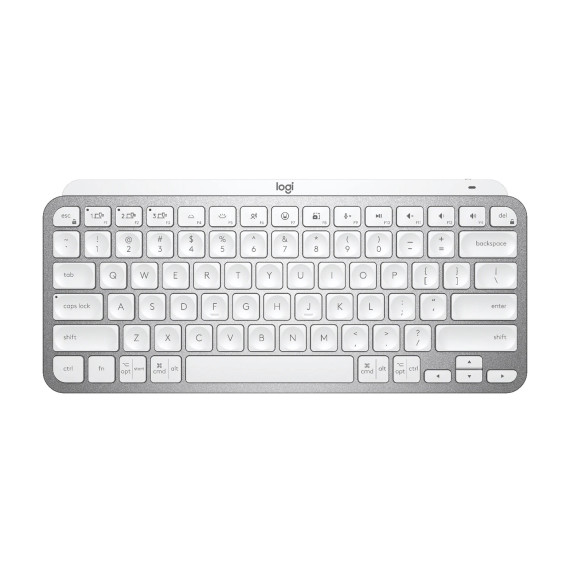 კლავიატურა LOGITECH MX KEYS MINI BLUETOOTH (PALE GREY)