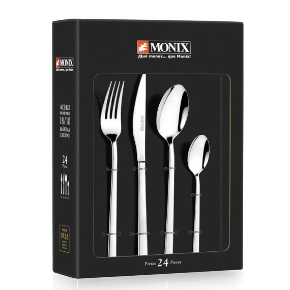 დანა-ჩანგლის ნაკრები MONIX M194974 CAPRI 24PC SET W/STEAK KNIFE