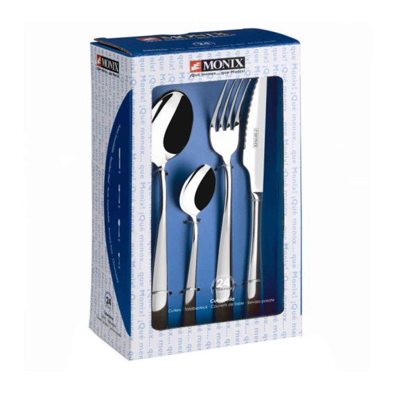 დანა-ჩანგლის ნაკრები MONIX M201074 GENOVA 24PC SET W/STEAK KNIFE