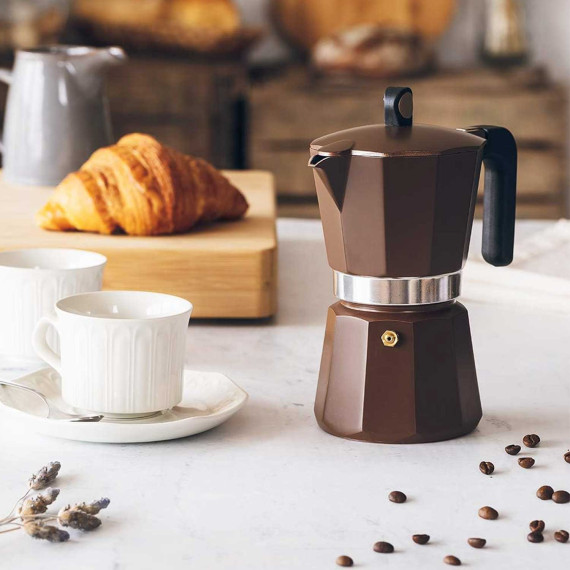 ყავის მადუღარა MONIX M671009 NEW CREAM 9 CUPS BROWN