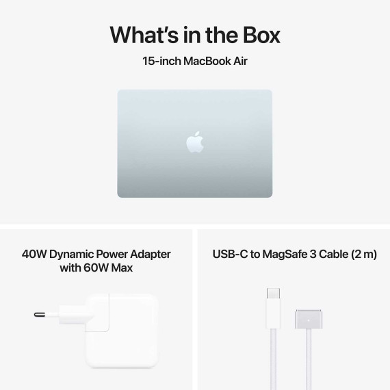 ნოუთბუქი APPLE MacBook Air 15 (Apple M5) 24GB 1TB (Sky Blue) (A3448)