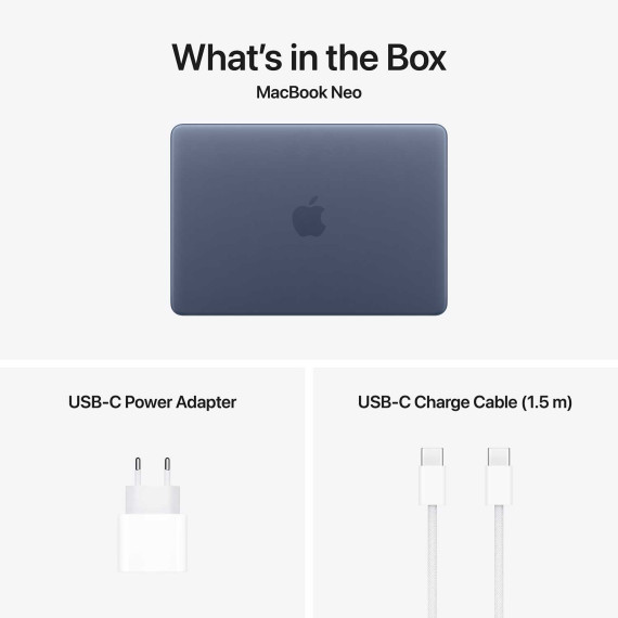 ნოუთბუქი APPLE MacBook Neo 13 (Apple A18 Pro) 8GB 512GB Touch ID (Indigo) (A3404)