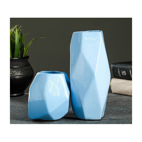 vases SIMA-LAND GEOMETRY BLUE