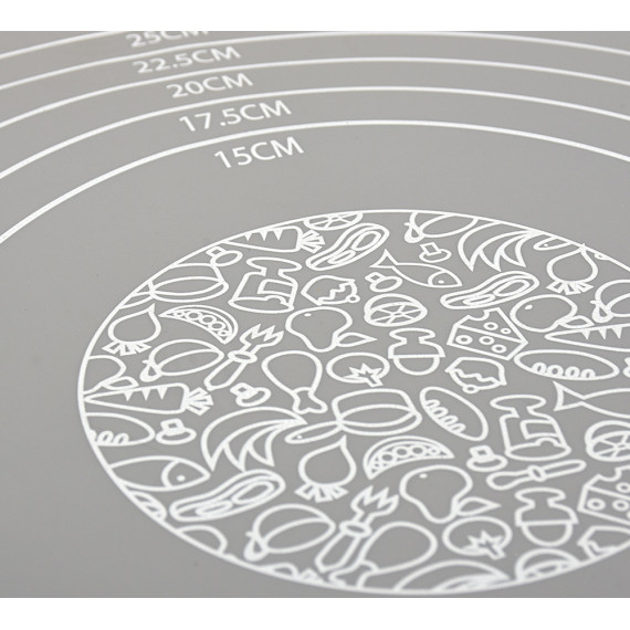 разделочная доска MARMITON 17408 SLICONE GREY 40X30CM