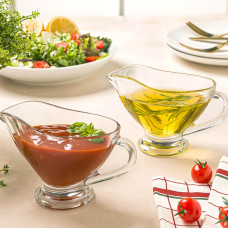 ჯამი LIMON 235600 SAUCE DIPPING BOWL SET 2PC GLASS