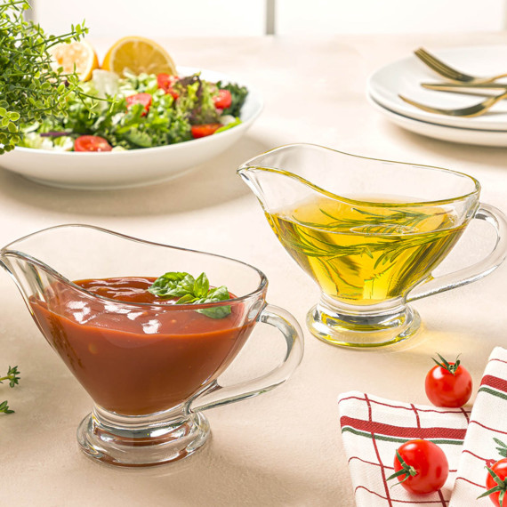ჯამი LIMON 235600 SAUCE DIPPING BOWL SET 2PC GLASS