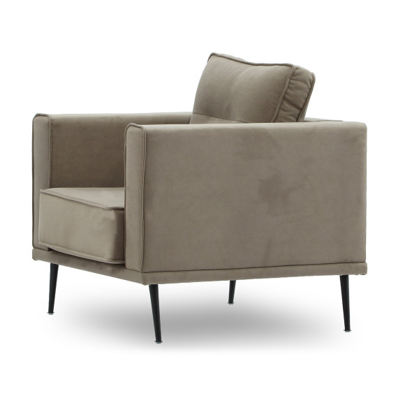 кресло HOBEL ARMANDO 1 STR BLACK 20/ CAPPUCCINO LEONARDO 5 (1)