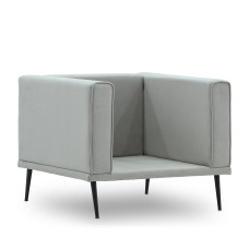 кресло HOBEL ARMANDO 1 STR BLACK 20/ GREY LEONARDO 14 (1)