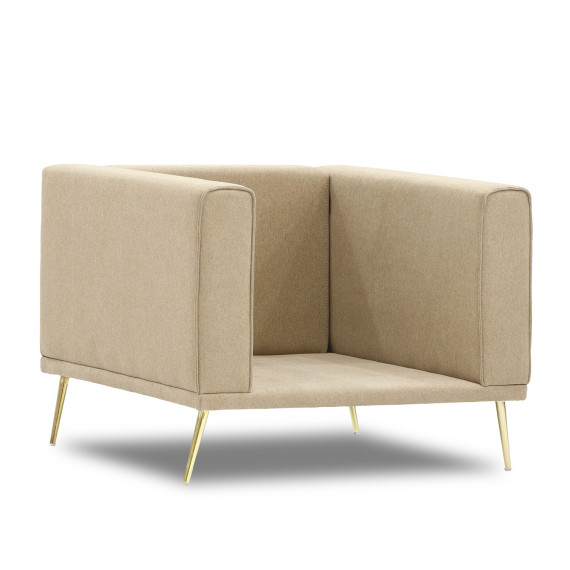 სავარძელი HOBEL ARMANDO 1 STR GOLD 20SM/BEIGE SCANDI 4 (1)