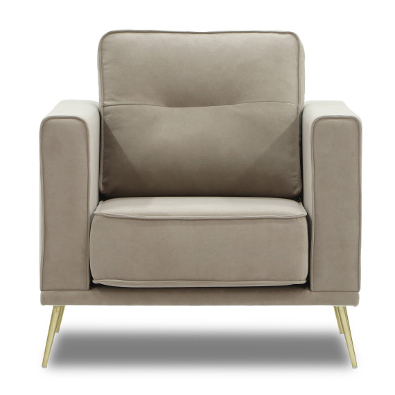 სავარძელი HOBEL ARMANDO 1 STR GOLD 20SM/CAPPUCCINO LEONARDO 4 (1)