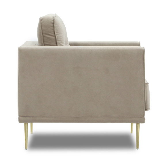 სავარძელი HOBEL ARMANDO 1 STR GOLD 20SM/CAPPUCCINO LEONARDO 4 (1)
