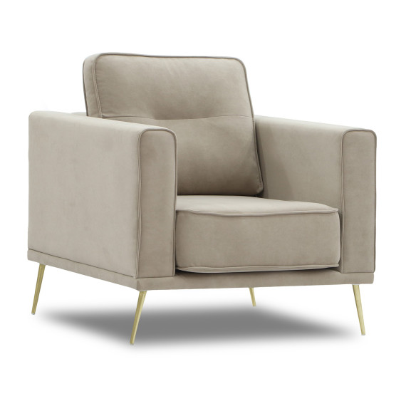 სავარძელი HOBEL ARMANDO 1 STR GOLD 20SM/CAPPUCCINO LEONARDO 4 (1)