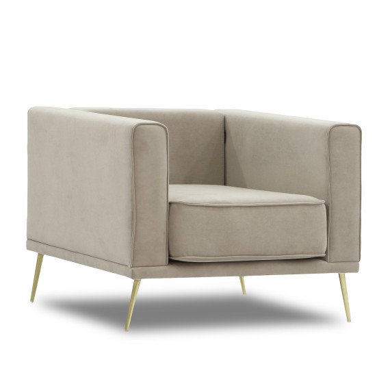 სავარძელი HOBEL ARMANDO 1 STR GOLD 20SM/CAPPUCCINO LEONARDO 4 (1)