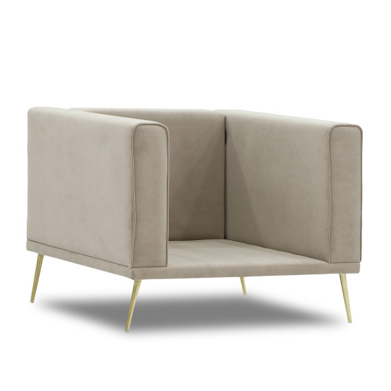 სავარძელი HOBEL ARMANDO 1 STR GOLD 20SM/CAPPUCCINO LEONARDO 4 (1)
