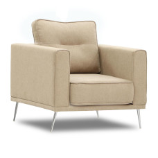 armchair HOBEL ARMANDO 1 STR CHROM 18SM/BEIGE SCANDI 4 (1)