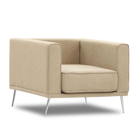 სავარძელი HOBEL ARMANDO 1 STR CHROM 18SM/BEIGE SCANDI 4 (1)