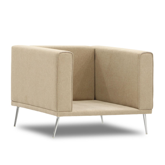 სავარძელი HOBEL ARMANDO 1 STR CHROM 18SM/BEIGE SCANDI 4 (1)