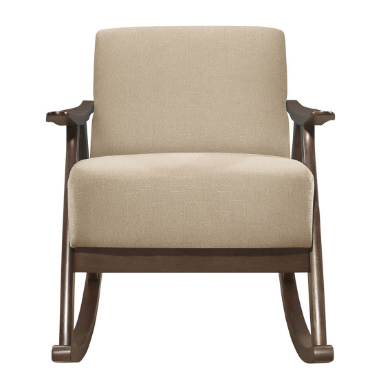სავარძელი HOMELEGANCE BASTION 1034BR-1 ROCKING CHAIR BEIGE (1)