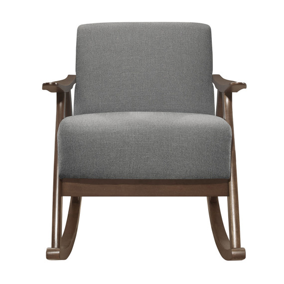 სავარძელი HOMELEGANCE BASTION 1034GY-1 ROCKING CHAIR GREY (1)