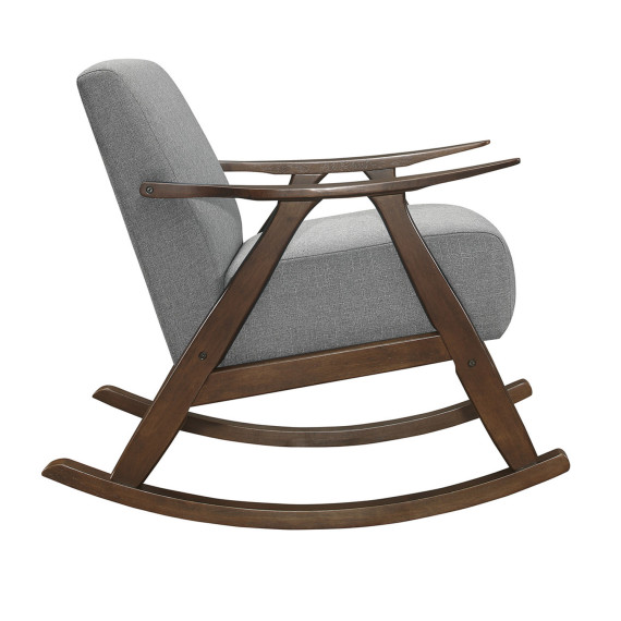 სავარძელი HOMELEGANCE BASTION 1034GY-1 ROCKING CHAIR GREY (1)