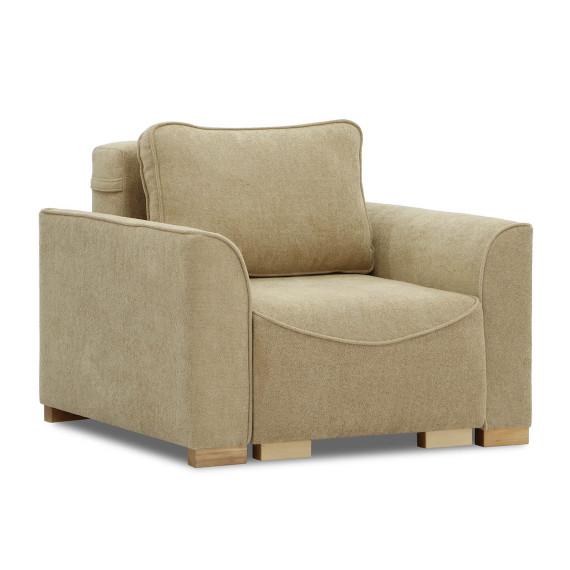 სავარძელი HOBEL BELONA 1 STR LIGHT BROWN BONCUK 6/CREAM INFINITY 103 (3)