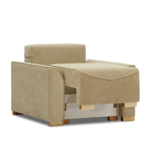 სავარძელი HOBEL BELONA 1 STR LIGHT BROWN BONCUK 6/CREAM INFINITY 103 (3)