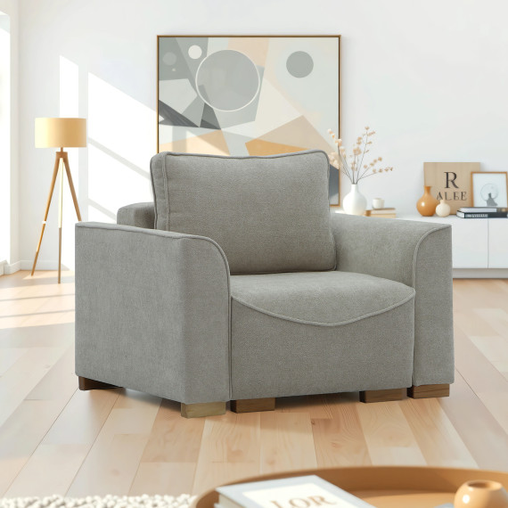 დივანი HOBEL BELONA LUXE 1 CREAM BONCUK 4/ BROWN SHO 599-2 (3)