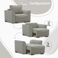 sofa HOBEL BELONA LUXE 1 CREAM BONCUK 4/ BROWN SHO 599-2 (3)