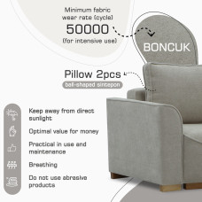 sofa HOBEL BELONA LUXE 1 CREAM BONCUK 4/ BROWN SHO 599-2 (3)