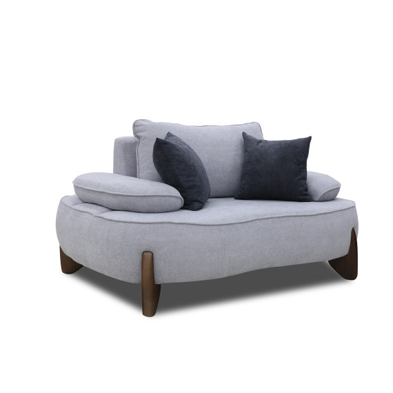 სავარძელი HOBEL DANIA 1 STR OAK LIGHT GREY BONCUK 18/ DARK GREY BELLA 14 (2)