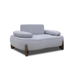 кресло HOBEL DANIA 1 STR OAK LIGHT GREY BONCUK 18/ DARK GREY BELLA 14 (2)