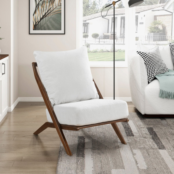 სავარძელი HOMELEGANCE ELORA 1057BE-1 BEIGE (1)