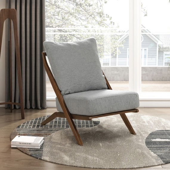 სავარძელი HOMELEGANCE ELORA 1057GY-1 GREY (1)