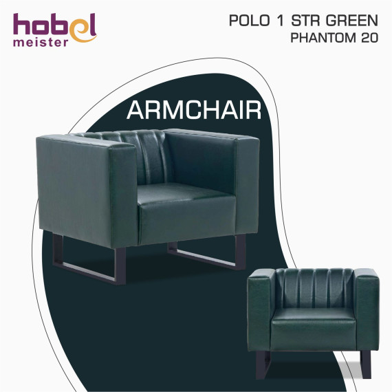 სავარძელი HOBEL POLO 1 F/R GREEN PHANTOM 20 (2)