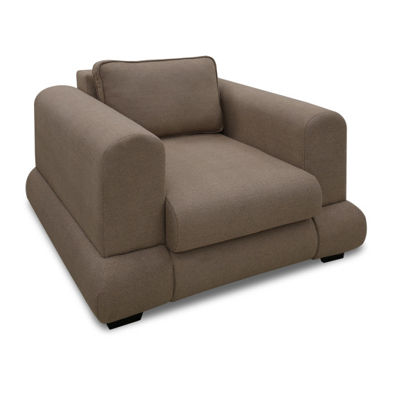 სავარძელი HOBEL SIDNEY PLUS 1 STR F/Z LIGHT BROWN BUKLE 5 (1)