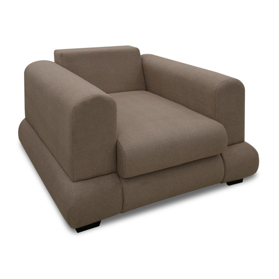 სავარძელი HOBEL SIDNEY PLUS 1 STR F/Z LIGHT BROWN BUKLE 5 (1)