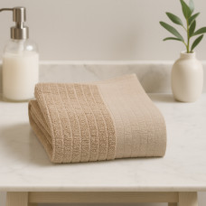 bathroom towel RESTFUL LIGHT BROWN 500GSM 100X150