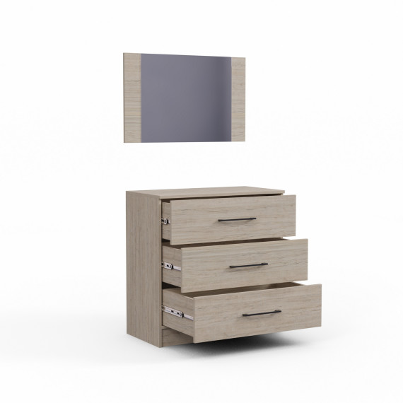 საძინებლის გარნიტური HOBEL SILVI UZ-819 BLACK 5529 (14)