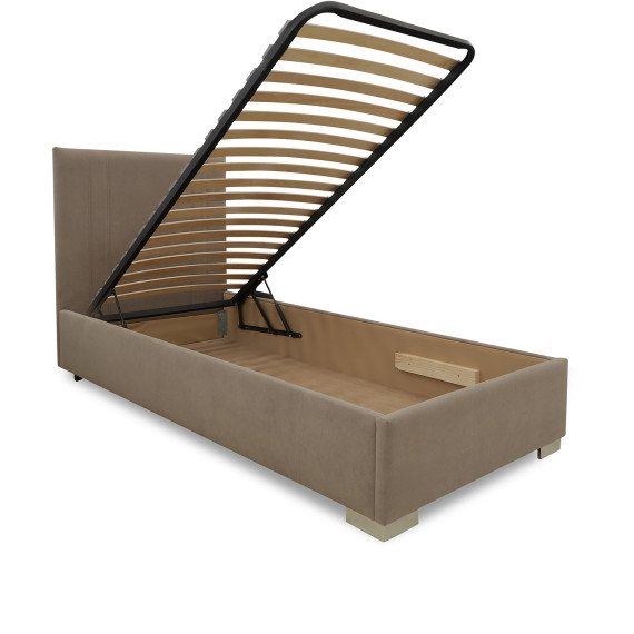 საწოლი HOBEL A2/1 90X200 CAPPUCHINO LEONARDO 4 (5)