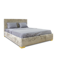 кровать HOBEL A7 160X200 150G/BLACK/LIGHT CAPPUCCINO MONACO 4 (5)