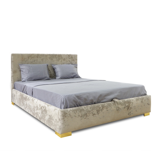 кровать HOBEL A7 160X200 150G/BLACK/LIGHT CAPPUCCINO MONACO 4 (5)