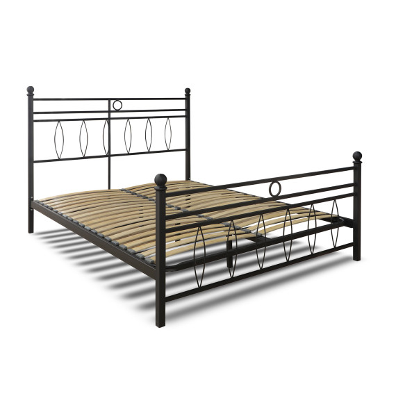 საწოლი HOBEL AYLA 160x200 METAL BLACK/LM (3)