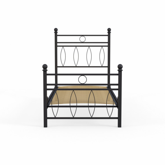 кровать HOBEL AYLA 90x200 METAL BLACK/LM (3)