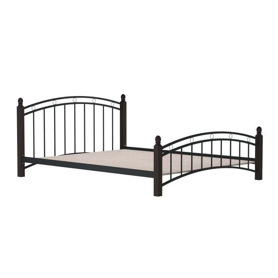 кровать HOBEL V-LANA-01 160X200 METAL BLACK/BROWN PIGMENT (3)